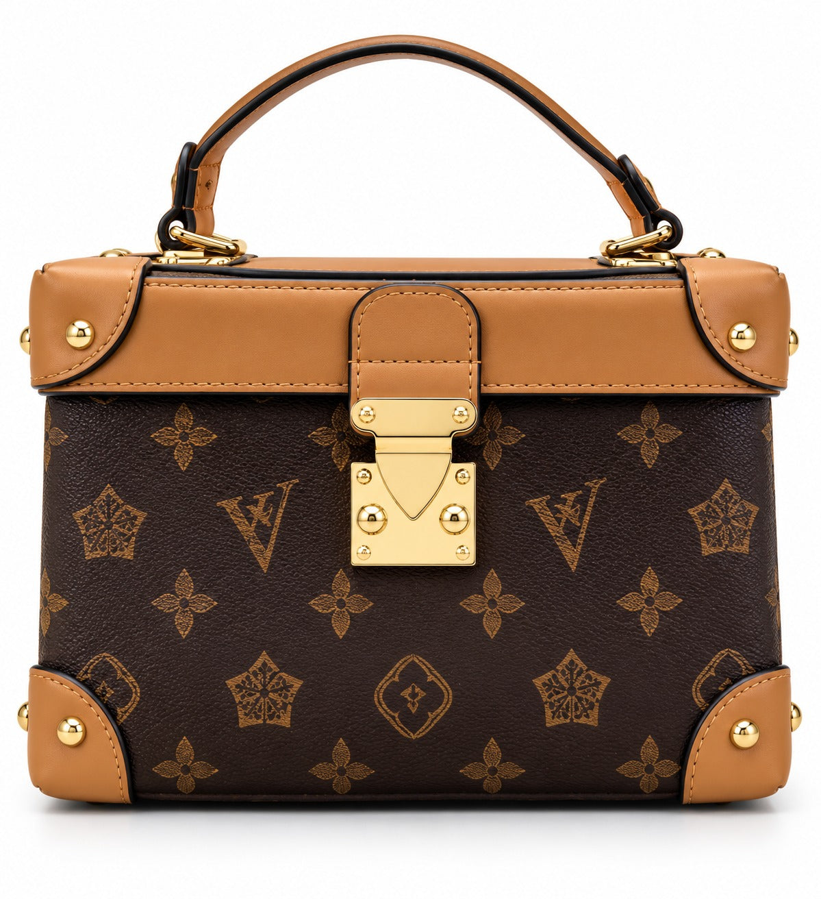 SAC MONOGRAMME A FERMOIR DORE
