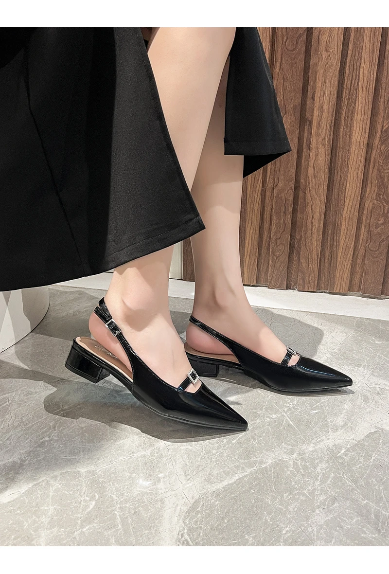 Escarpin Chaussure Talon Plat ESCARPIN PLAT 36 NOIR