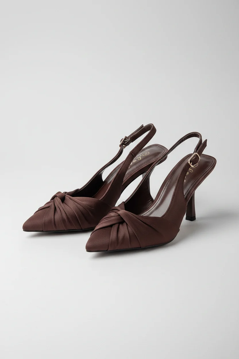 ESCARPINS A TALON SATINEE