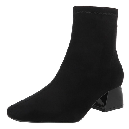 BOTTINES DAIM ET CUIR