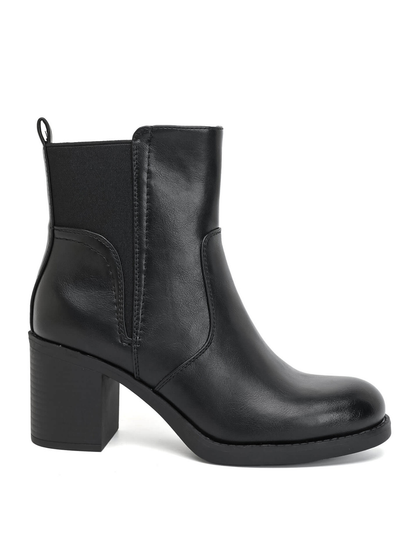 BOTTINES A TALON MOYEN