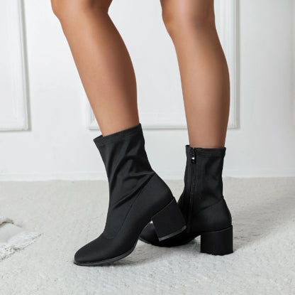 BOTTINES EN SATIN